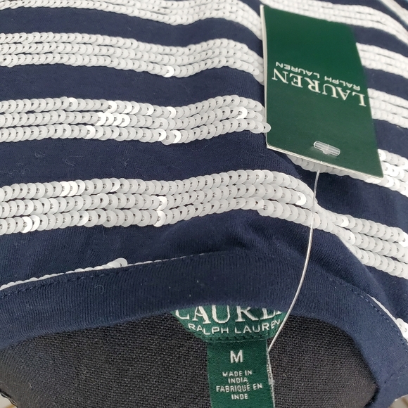 Ralph Lauren Sequined Striped Dress - Picture 12 of 13